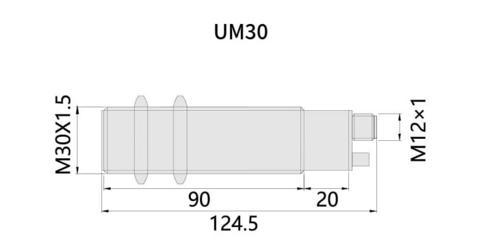Bedook Ultrasonic Distance Sensor DC5 Analog Output – UM30-Size