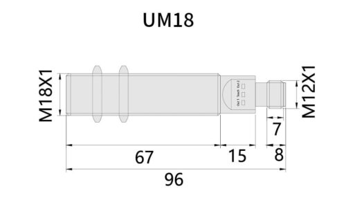 Bedook Ultrasonic distance sensor DC5 switch output – UM18-Size